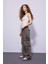 Wide Leg Kargo Yüksek Bel Geniş Bol Paça Uzun Jean Pantolon C1145AX24SP 4