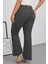 Cedy Denım - Kadın Siyah Büyük Beden Ispanyol Paça Yüksek Bel Skinny Fit Likralı Pantolon C628 4