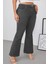 Cedy Denım - Kadın Siyah Büyük Beden Ispanyol Paça Yüksek Bel Skinny Fit Likralı Pantolon C628 8