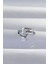 Bfs Pirinç Gümüş Renk Zirkon Taşlı Damla Earcuff Küpe 1