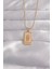Bfs 316L Çelik Gold Renk Pembe Mineli El Figür Tarot Kolye 1