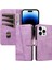 iPhone 14 Pro Için Kılıf Manyetik Kapatma Kart Yuvaları ve Destek Standı Darbeye Dayanıklı Pu Deri Kılıf (Yurt Dışından) 1