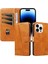 iPhone 14 Pro Için Kılıf Manyetik Kapatma Kart Yuvaları ve Destek Standı Darbeye Dayanıklı Pu Deri Kılıf (Yurt Dışından) 1