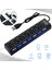 7 Port USB Çoğaltıcı Bağlantı Noktalı USB 2.0 Hub USB Hub 2.0 Çoklu USB Ayırıcı Hub On/off Çoklu USB Splitter Çoklayıcı 1