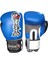 Mavi Hakiki Deri Muay Thai ve Kick Boks Eldiveni 2