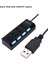 Yeni 2023 4 Port USB Çoklayıcı Hub Anahtarlı Aç/kapa Düğmeli Işıklı Usebe Çoğaltıcı Tak Çalıştır 6