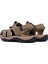 Erkek Bej Deri Outdoor Sandalet 25SFD695914 5