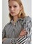 Oversize Fit Poplin Uzun Kollu Çizgili Gömlek W7702AZ24SP 5