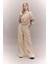 Coool Basic Düz Wide Leg Geniş Bol Paça Pantolon Gabardin Kumaş Kargo Cepli C3890AX24SP 5