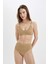 Regular Fit Parlak Kumaş Bikini Üstü-Fall in Love C3181AX24SM 4