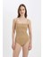 Regular Fit Simli Kumaş İnce Askılı Mayo-Fall in Love A8765AX24SM 3