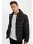 Su İtici Şişme Mont Slim Fit Dar Kesim Kapüşonlu Fermuarlı Cepli Astarl R0216AZ24AU 1