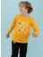 Haribo Hardal Kız Çocuk Bisiklet Yaka Kabartma Sweatshirt HRBTXT306 1