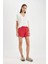 Regular Fit Dokuma Şort Pijama Altı-Fall in Love B8697AX24SM 3