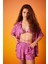 Regular Fit Şal Desenli Bikini Üstü-Fall in Love C3176AX24SM 2