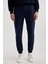 Eşofman Altı Slim Fit Dar Kesim Basic Düz Beli Bağcıklı Esnek Paça Fermuar Cepli A6499AX24SP 1