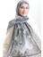 Karaca Desenli Cotton Şal 82002-04 Gri Siyah 1