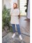 Çizgili Spor Tunik 71295-03 Kahverengi 3