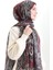 Karaca Desenli Cotton Şal 82002-03 Bordo Siyah 2
