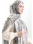 Karaca Desenli Cotton Şal 82002-05 Krem Siyah 2