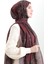Karaca Desenli Cotton Şal 82002-10 Bordo Gold 2