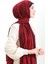 Karaca Desenli Mio Krep Şal 81099-15 Siyah Kırmızı 3