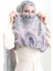 Karaca Desenli Cotton Şal 82002-07 Pudra Mavi 4