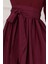 Mia Balon Elbise-Bordo 4