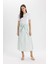 A Kesim Normal Bel Poplin Midi Etek C7238AX24SM 2