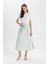 A Kesim Normal Bel Poplin Midi Etek C7238AX24SM 4