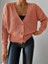 Kadın Uzun Kollu Düğme Detay Triko Bluz 10