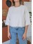 Beyaz Püskül Detaylı Bluz 8