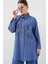 Desenli Tunik Pantolon Ikili Takım 6720 - Indigo 3