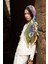 Yeşil Ed Scarf Glaze Botanic Desen Eşarp 2