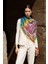 Yeşil Ed Scarf Glaze Botanic Desen Eşarp 3