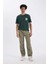 %100 Pamuk Yazlık Jogger Pantolon Wide Leg Bol Rahat Kesim Paraşüt Beli Bağcıklı Geniş Bol Paça C9151AX24AU 3