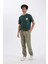 %100 Pamuk Yazlık Jogger Pantolon Wide Leg Bol Rahat Kesim Paraşüt Beli Bağcıklı Geniş Bol Paça C9151AX24AU 5