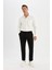 Tailored Fit Normal Kesim Düz Paça Her Yöne Esneyen Yazlık Kumaş Pantolon C7508AX24AU 5