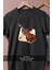 Oversize Keman ve Nota Tasarımlı Unisex T-Shirt 2