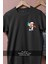 Oversize Ev Boya Badana Cep Tasarımlı Unisex T-Shirt 2