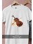 Oversize Keman ve Nota Tasarımlı Unisex T-Shirt 2
