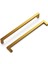 Hardware 1 Paket Katı Çekirdek Mutfak Dolabı Çeker, Lüks Dolap Kolları, Kapı ve Şifonyer Çekmeceleri Için Donanım, 8-13/16 Inç (224MM) Delik Merkezi, Fırçalanmış Altın Pirinç, Işıklık 1
