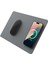 H3 - Iphone, Airpod, Samsung Galaxy (Toz Gri) ile Dizüstü Bilgisayarlar Için Taşınabilir Qi Kablosuz Şarj Mouse Pad Mat 1