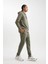 Fit Sporcu Jogger Eşofman Altı Slim Fit Dar Kesim Skuba Dalgıç Kumaş Standart Paça C0485AX24AU 4