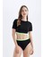 Regular Fit Sörf Bikini Altı-Fall in Love D1085AXNS 1