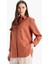 Relax Fit Basic Düz Modal Uzun Kollu Gömlek Tunik D1299AX25SP 3