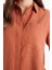 Relax Fit Basic Düz Modal Uzun Kollu Gömlek Tunik D1299AX25SP 5