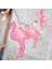 10&amp;apos;lu Pilli LED Flamingo Dekoratif Işık Zinciri Aydınlatma 1,5 mt (5047) 4