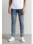 Carlo Skinny Fit Ekstra Dar Kalıp Normal Bel Ekstra Dar Paça Jean Pantolon D1821AX24SM 1