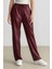 Jogger Cepli Yüksek Bel Standart Paça Suni Deri Pantolon V8072AZ24WN 1